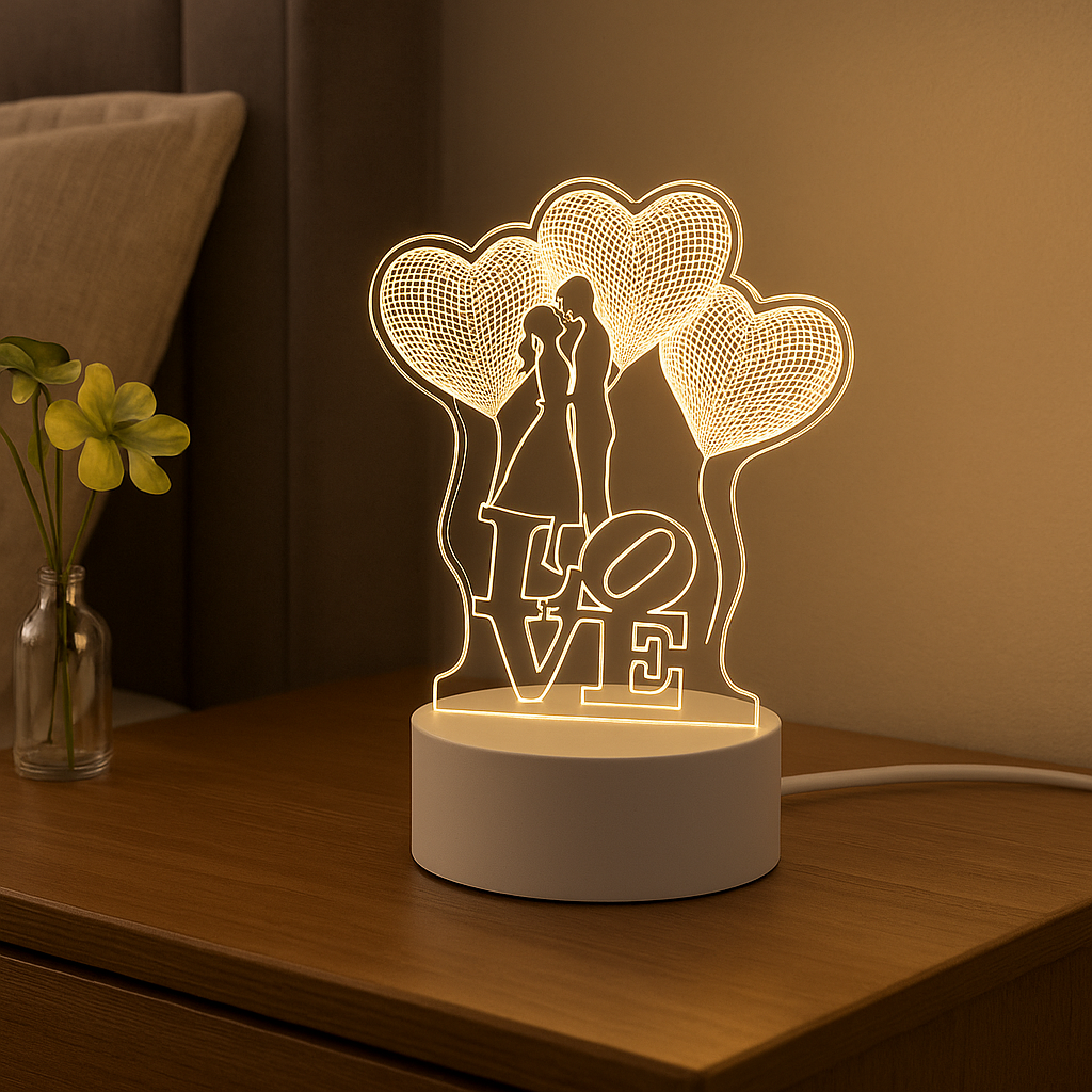 LoveGlow™ – urokliwa lampka LED, tworząca magiczny nastrój
