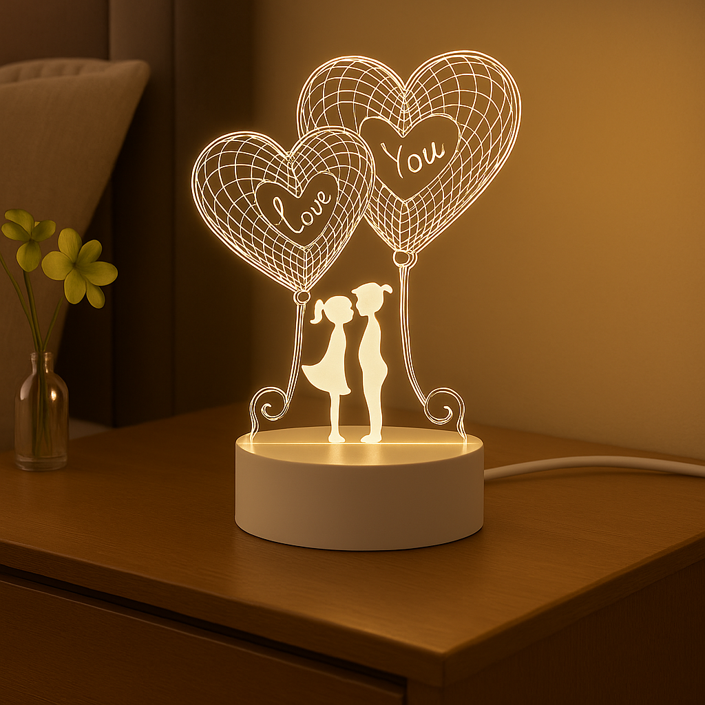 LoveGlow™ – urokliwa lampka LED, tworząca magiczny nastrój